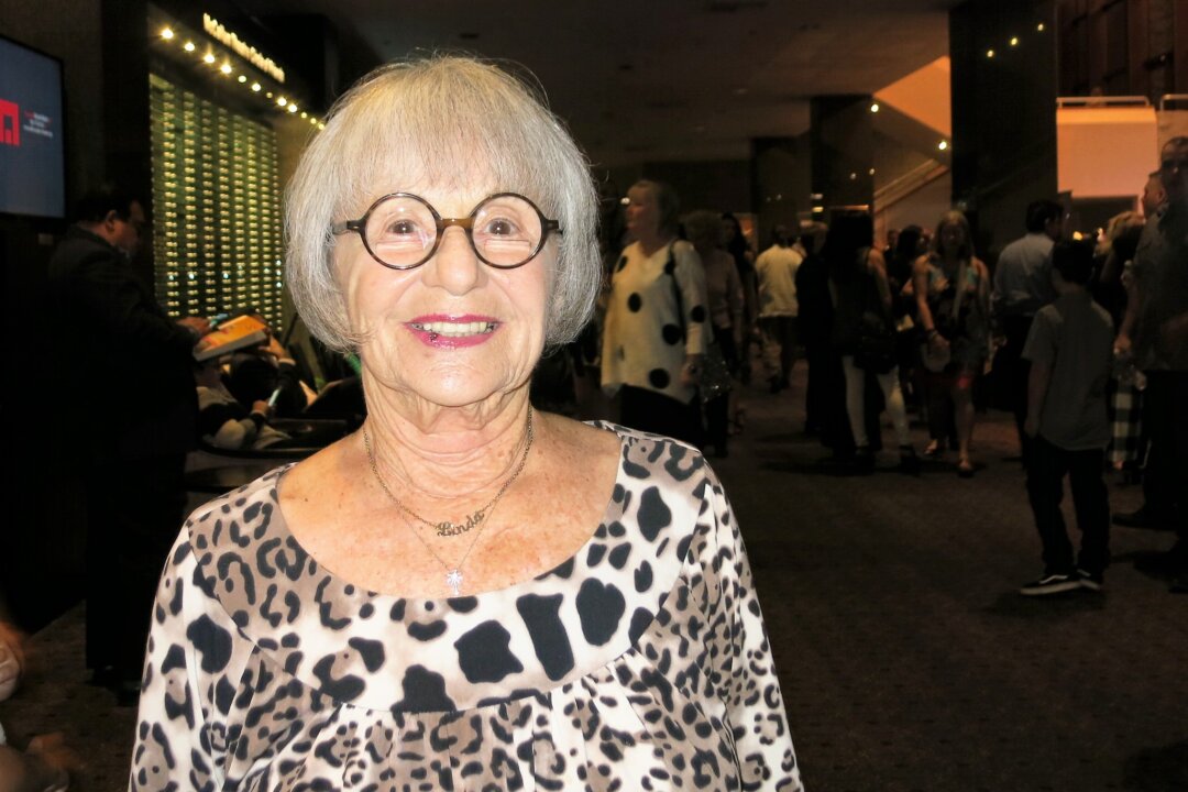 Linda Lechlitner, former teacher at a performing arts school and co-founder of McCallum Theatre, enjoyed the Shen Yun evening performance at the McCallum Theatre in Palm Desert, Calif., on April 28, 2018. (Michael Ye/The Epoch Times)