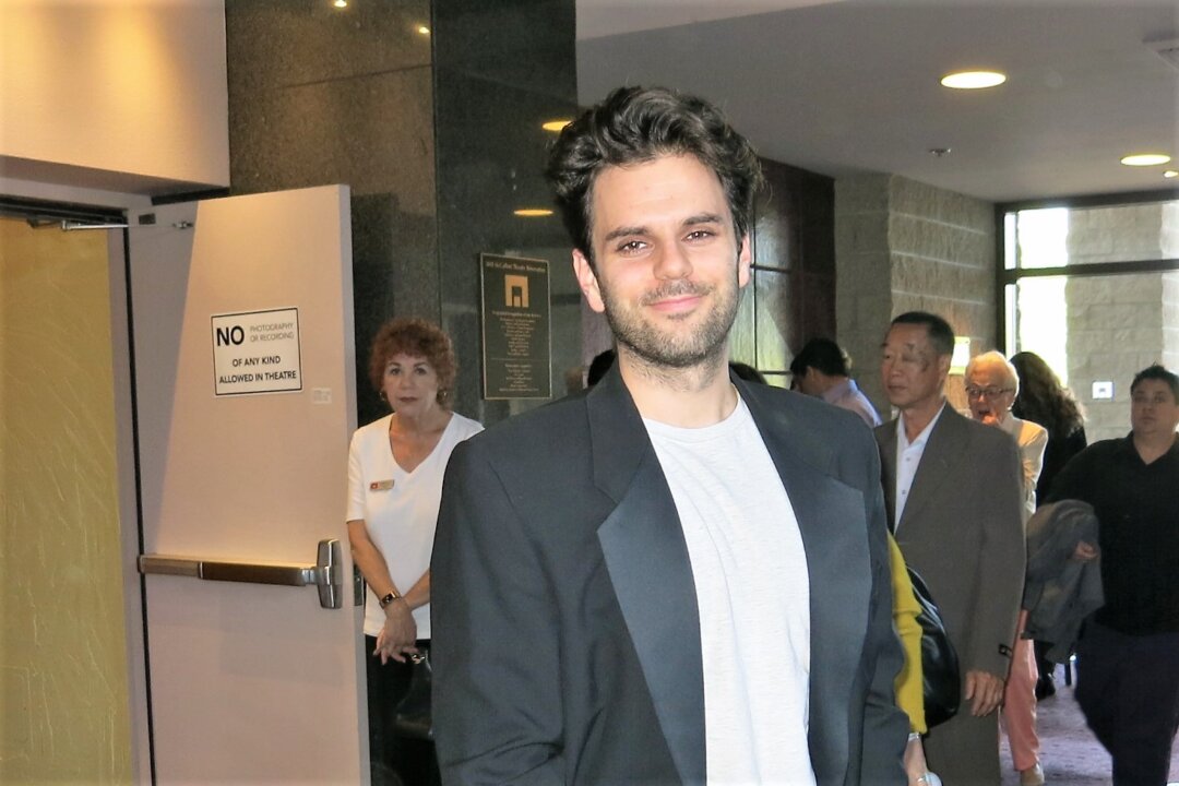 Actor Tony Suriano enjoyed the Shen Yun matinée performance at the McCallum Theatre in Palm Desert, Calif., on April 28, 2018. Mr. Suriano is also a director, producer, and owner of Onairus Films company. (Alex Lee/The Epoch Times)
