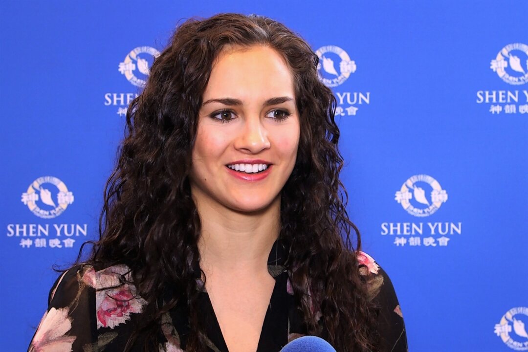 Elizabeth Stolper, a professional dancer, enjoyed the Shen Yun matinée performance at the McCallum Theatre in Palm Desert, Calif., on April 28, 2018. (Courtesy of NTD Television)