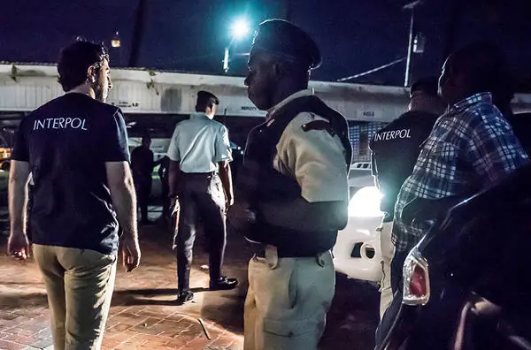 Night raids were held in bars and night clubs. (Interpol)