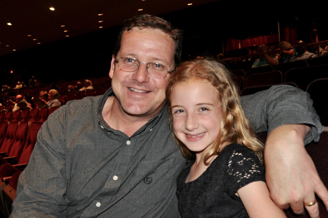 Steven Ryan and his daughter, Ainslie, attended Shen Yun's matinée performance at the Tulsa Performing Arts Center-Chapman Music Hall in Tulsa, Okla., on May 1, 2018. (Amy Hu/The Epoch Times)