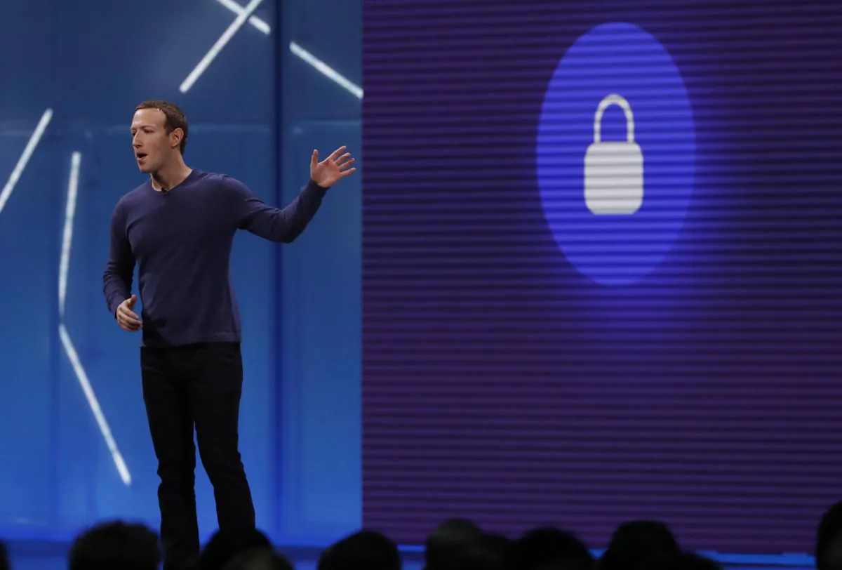 Facebook CEO Mark Zuckerberg speaks at Facebook Inc's annual F8 developers conference in San Jose, California, U.S. May 1, 2018. (Reuters/Stephen Lam)