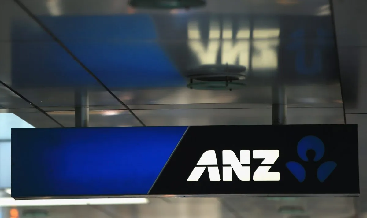 ANZ Bank signage is pictured on Auckland's Queen Street on Sept. 26, 2012 in Auckland, New Zealand. ANZ National, is expected to announce later today it will scrap the National brand and unions are looking for clarification on whether re-branding the bank will lead to job losses. (Phil Walter/Getty Images)