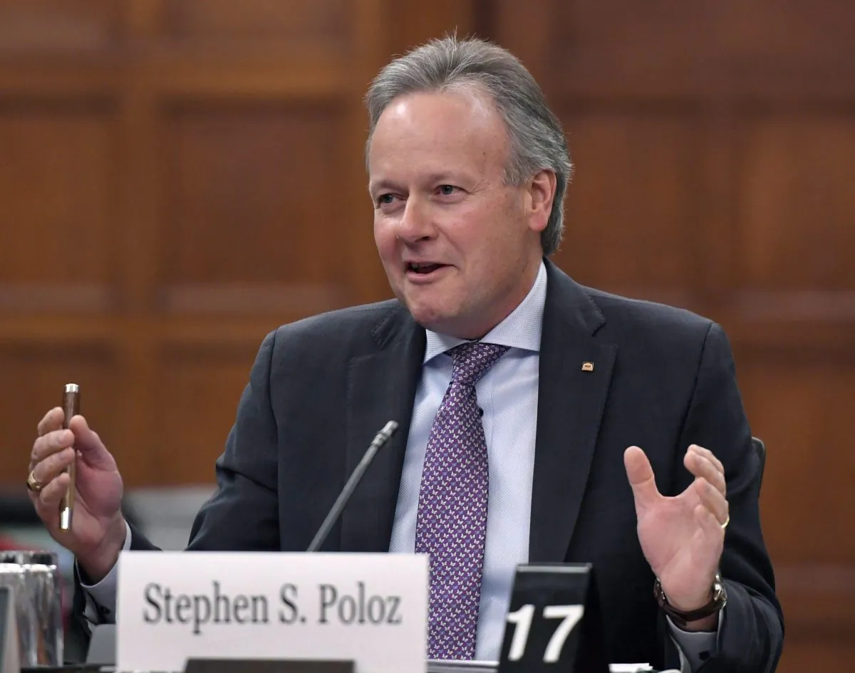 Governor of the Bank of Canada Stephen Poloz prepares to appear before a finance committee on Parliament Hill in Ottawa on April 23. (The Canadian Press/Justin Tang)