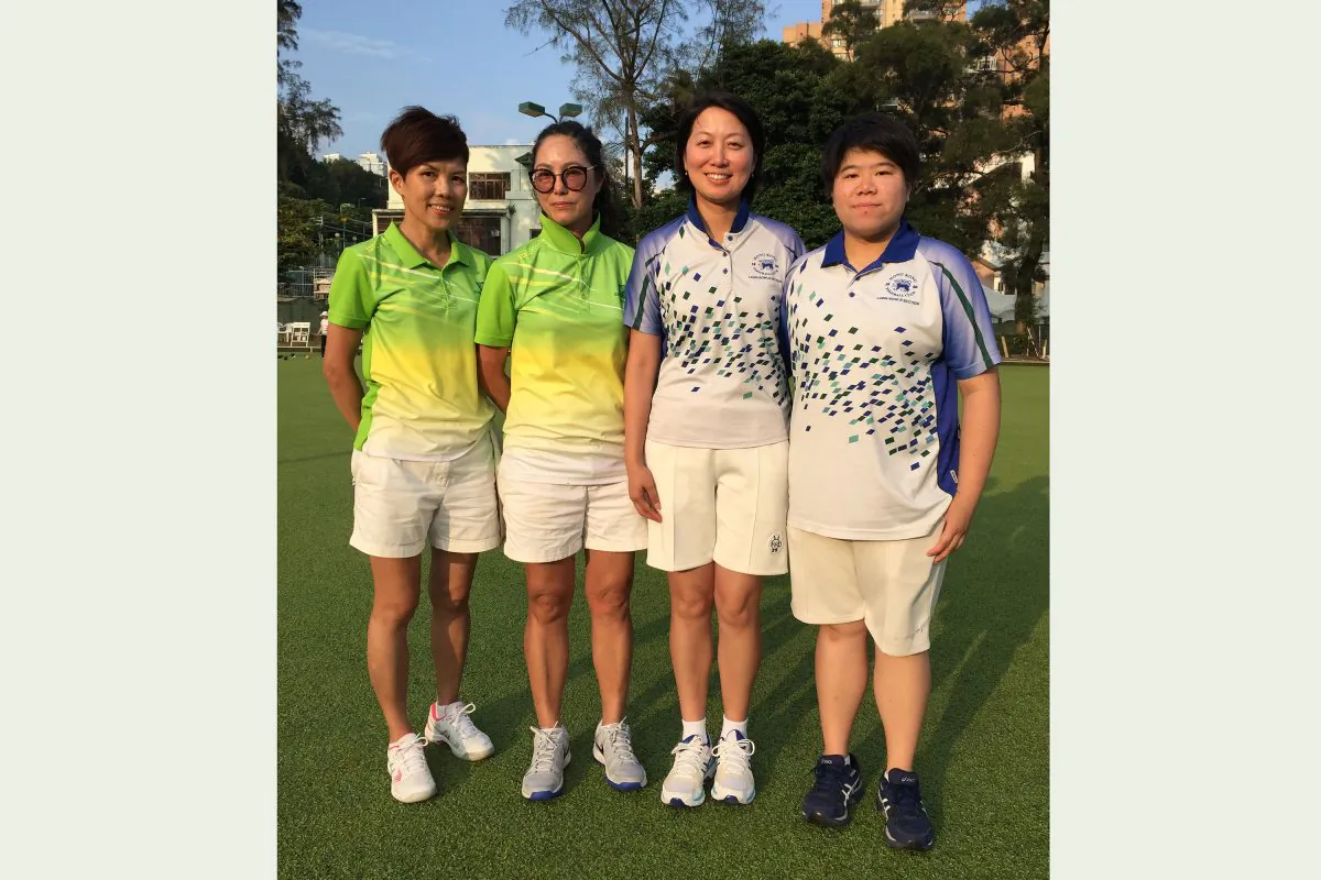 (L-R) Erica Leung and Joanne Leung of Filipino Club will play against Dorothy Yu and Vivian Yip from Hong Kong Football Club in the final of the National Pairs in July1, after prevailed in their semi-finals on Sunday, April 29. (Claudius Lam)