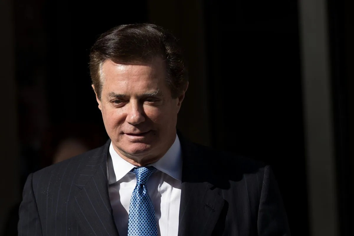 Paul Manafort, former campaign manager for Donald Trump, exits the E. Barrett Prettyman Federal Courthouse in Washington on Feb. 28, 2018. (Drew Angerer/Getty Images)
