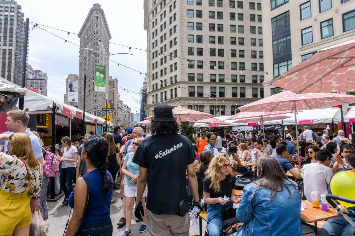 Mad. Sq. Eats, in the Flatiron District. (Crystal Shi/The Epoch Times)