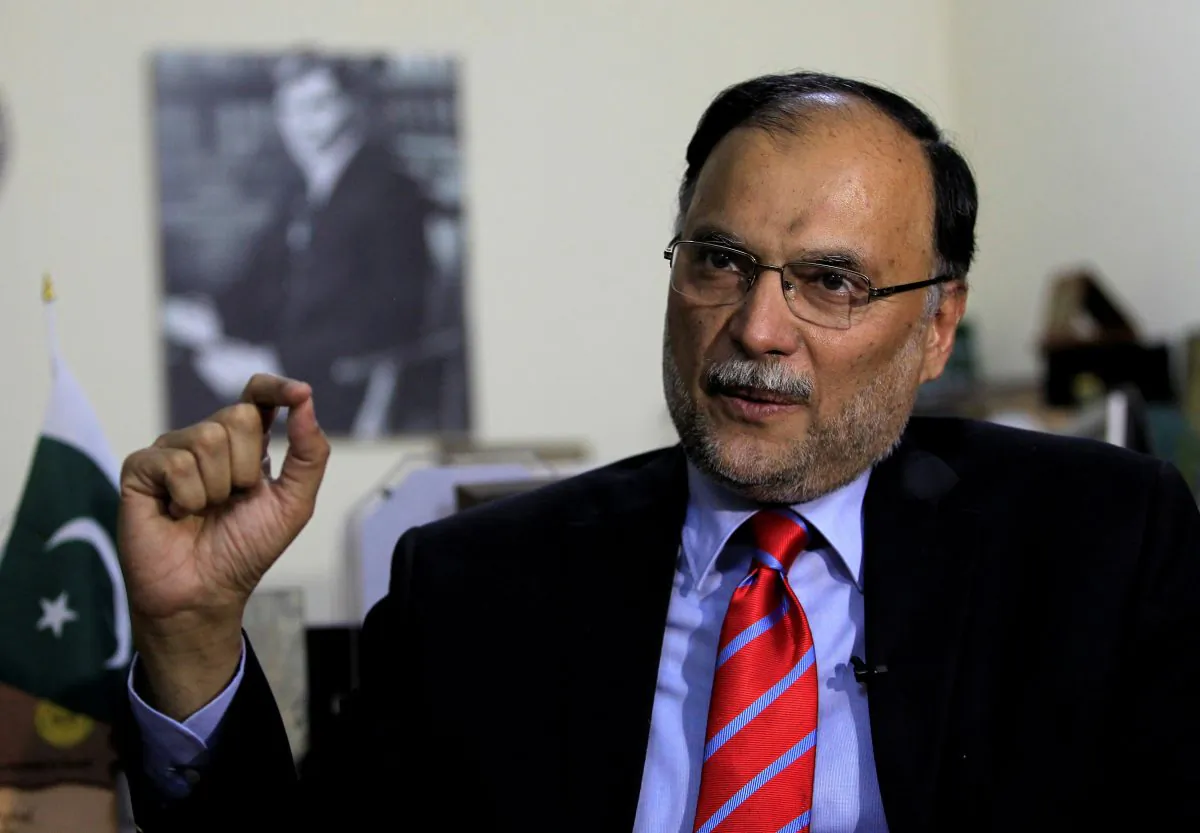 Ahsan Iqbal Pakistan's Minister of Planning and Development speaks with a Reuters correspondent during an interview in Islamabad, Pakistan June 12, 2017. (Reuters/Caren Firouz/File Photo)