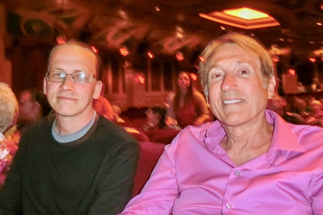 David Dewald and Joe Schwab (R) attended Shen Yun's performance at the Shea's Performing Arts Center in Buffalo, N.Y., on May 10, 2018. (Dongyu Teng/The Epoch Times)