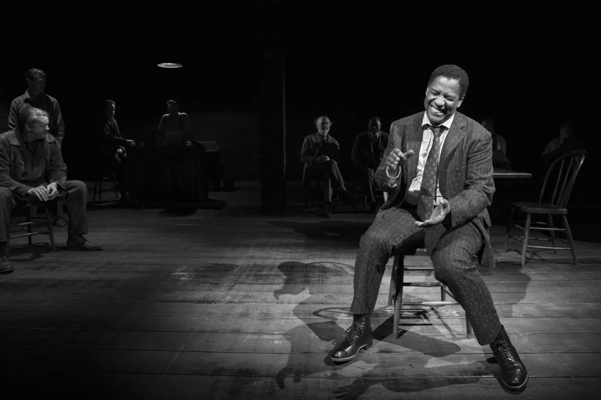 Denzel Washington as Hickey, a traveling salesman, in Eugene O'Neill's "The Iceman Cometh." (Julieta Cervantes)