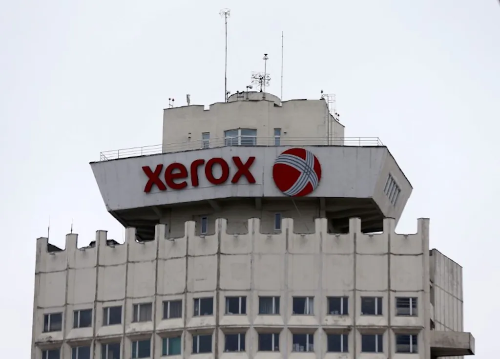 The logo of Xerox on a building in Minsk, Belarus, March 21, 2016. (Reuters/Vasily Fedosenko/File Photo)