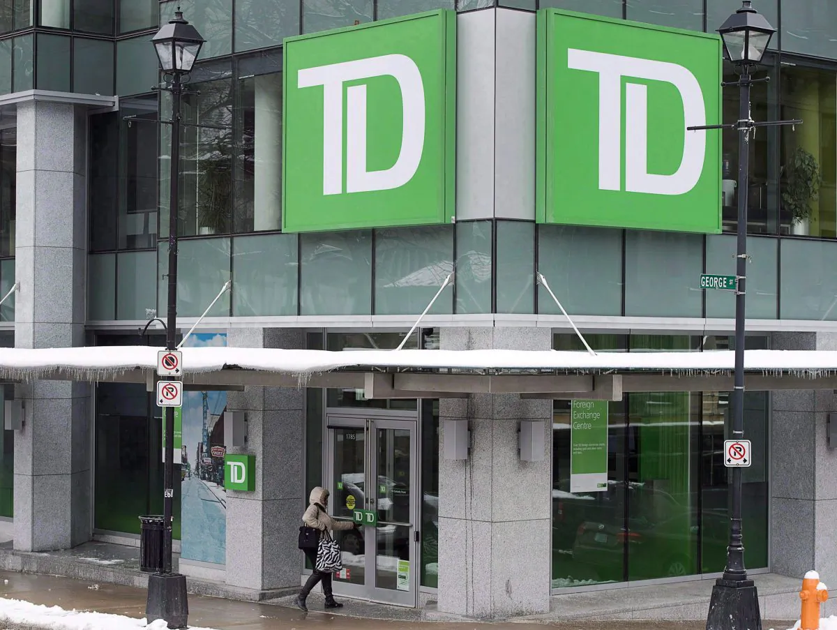 TD Bank. (The Canadian Press/Andrew Vaughan)