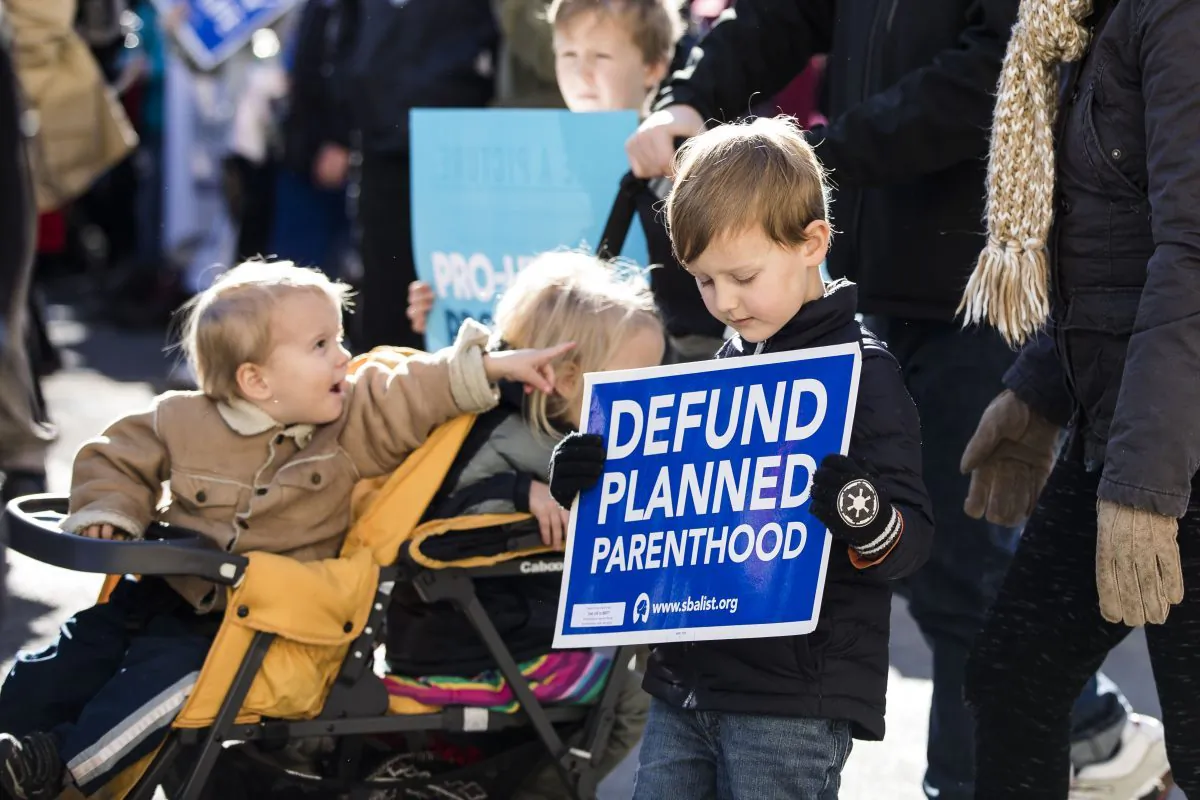 The 45th Annual March for Life rally in Washington on Jan. 19, 2018. (Samira Bouaou/The Epoch Times)