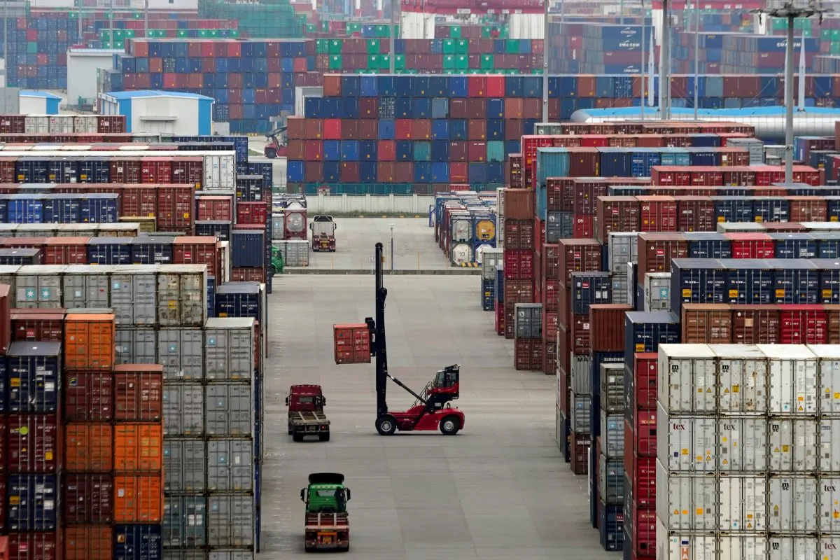 Containers are seen at the Yangshan Deep Water Port in Shanghai, China on April 24, 2018. (Aly Song/File Photo/Reuters)