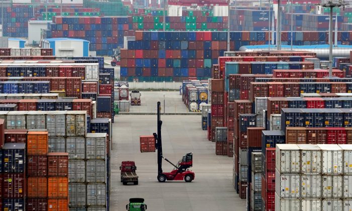 Containers are seen at the Yangshan Deep Water Port in Shanghai, China on April 24, 2018. (Aly Song/File Photo/Reuters)