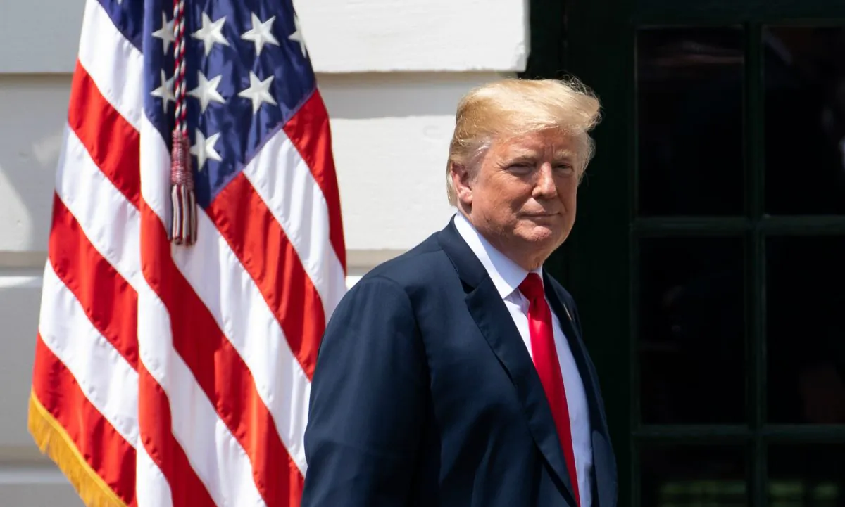 President Donald Trump on the South Lawn of the White House in Washington on May 21, 2018. (Samira Bouaou/The Epoch Times)