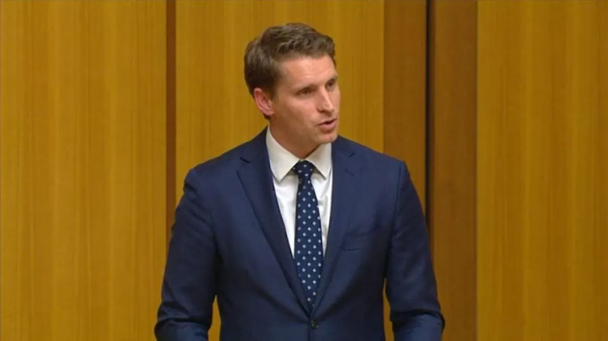 Andrew Hastie, Liberal MP, speaks at Australian Parliament in May 2018. (Commonwealth of Australia)