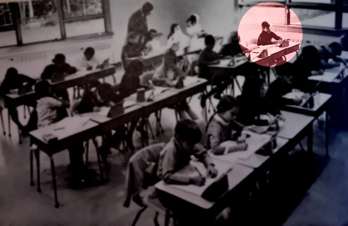 Keith Raniere is highlighted in this undated photo from his school days. (Courtesy of Mark Jackson)