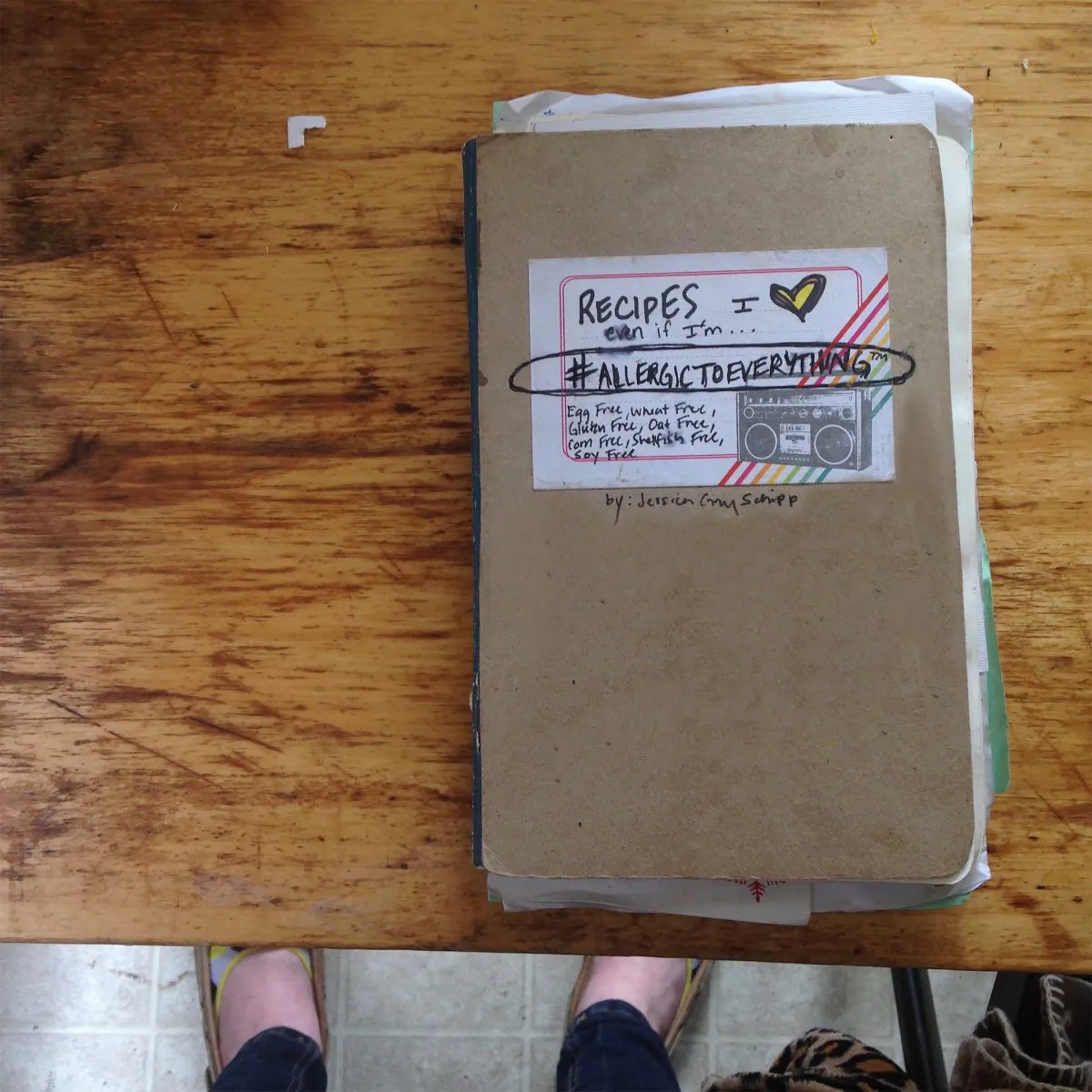 Schipp's original notebook of recipes, collected for herself along her journey. (Jessica Gray Schipp) 