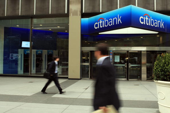 A Citibank location in New York, in this file photo. Banks have profited immensely from QE, now the Fed's reversal is starting to hurt. (Spencer Platt/Getty Images)