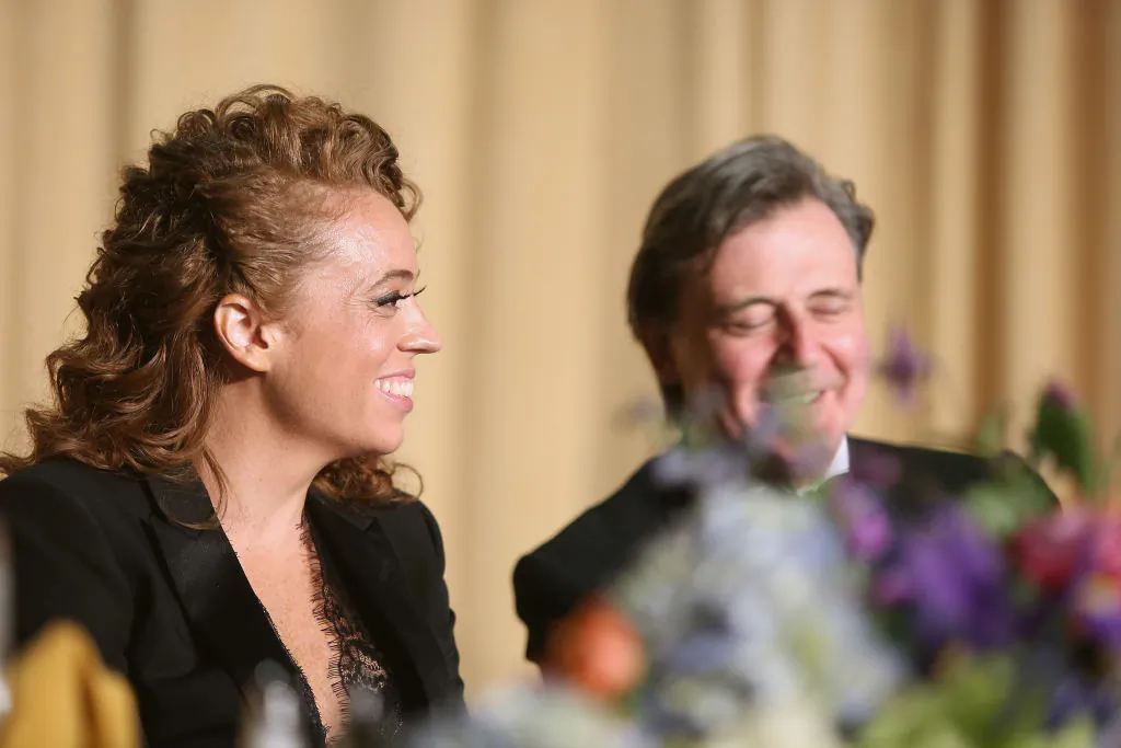 Comedian Michelle Wolf at the 2018 White House Correspondents' Dinner at the Washington Hilton on April 28. Wolf was criticized for her lewd and cruel jokes about Press Secretary Sarah Huckabee Sanders. (Tasos Katopodis/Getty Images)