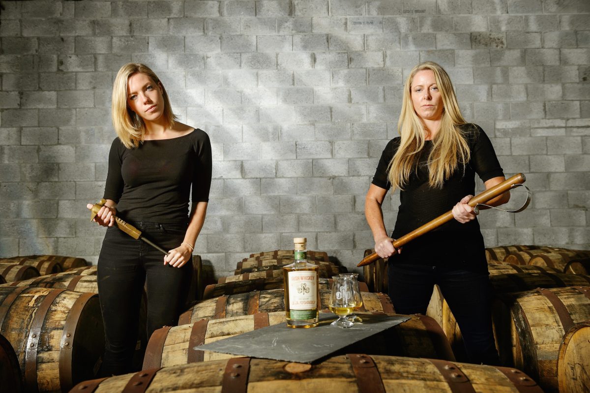 Blaise Kelly, national sales and marketing director (L), and Louise McGuane, founder (R), of Chapel Gate Whiskey Company. (John Kelly)