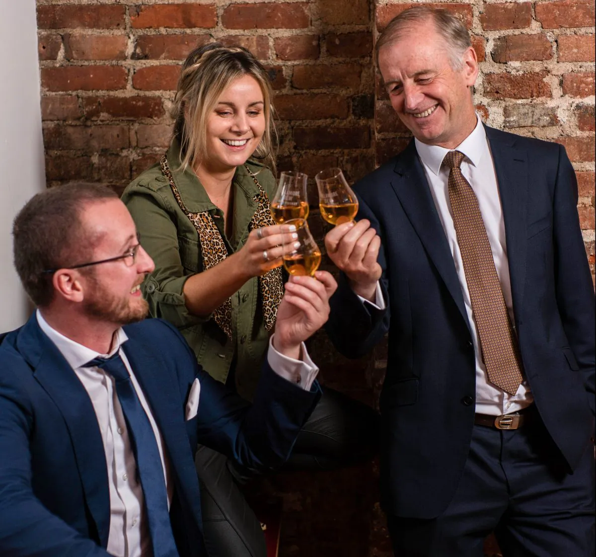 Giving a toast is a valuable social skill. Tim Herlihy (L), U.S. ambassador for Tullamore D.E.W. Irish whiskey, is no stranger to the art. (Courtesy of Tullamore D.E.W.) 