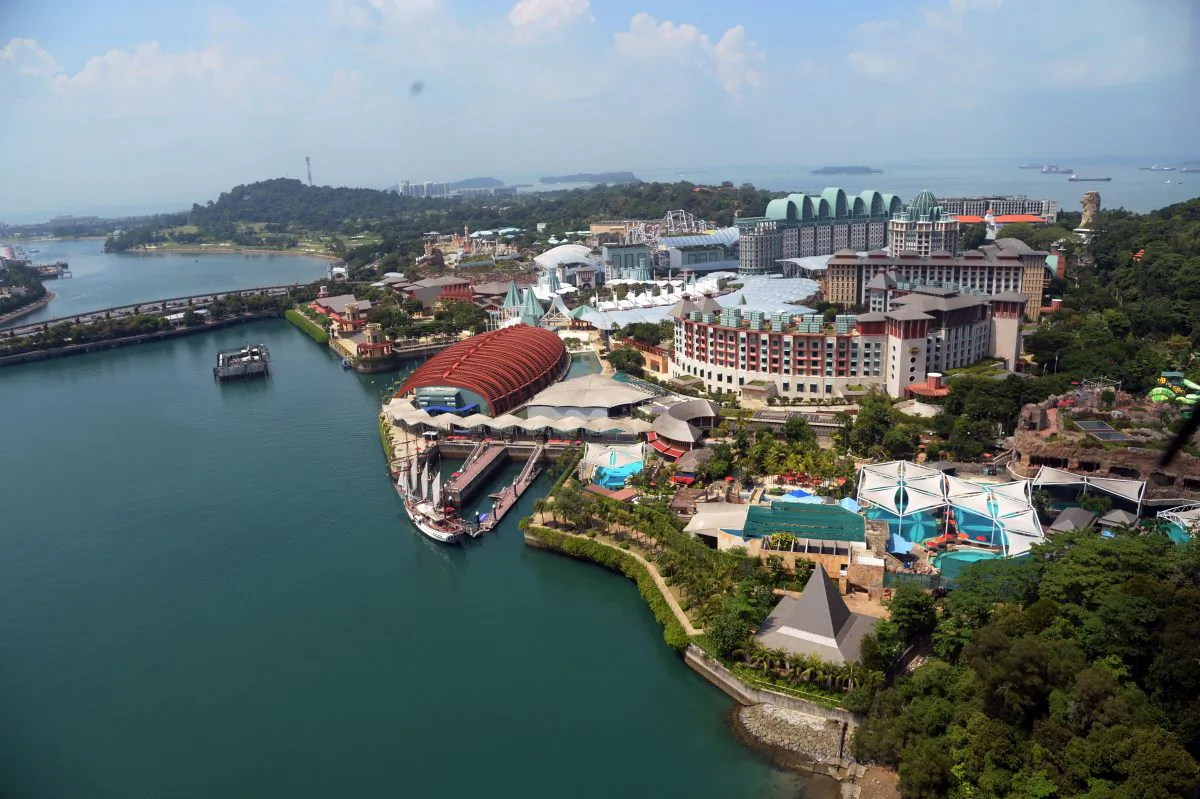 Sentosa island in Singapore on June 6, 2018. (Roslan Rahman/AFP/Getty Images)