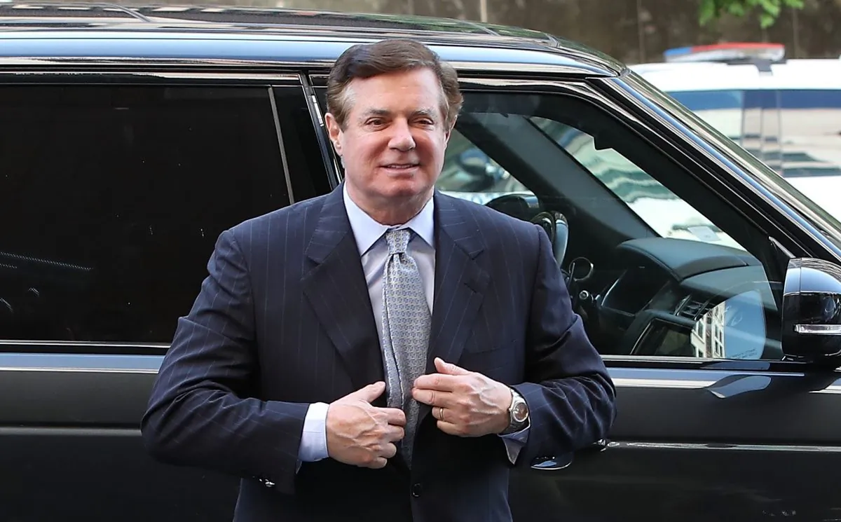 Former Trump campaign manager Paul Manafort in Washington on May 23, 2018. (Mark Wilson/Getty Images)