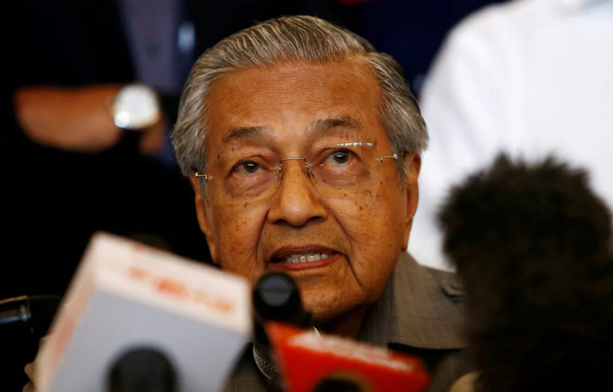 Mahathir Mohamad speaks during a news conference following the general election in Petaling Jaya, Malaysia, May 10, 2018. (Reuters/Lai Seng Sin/File Photo)