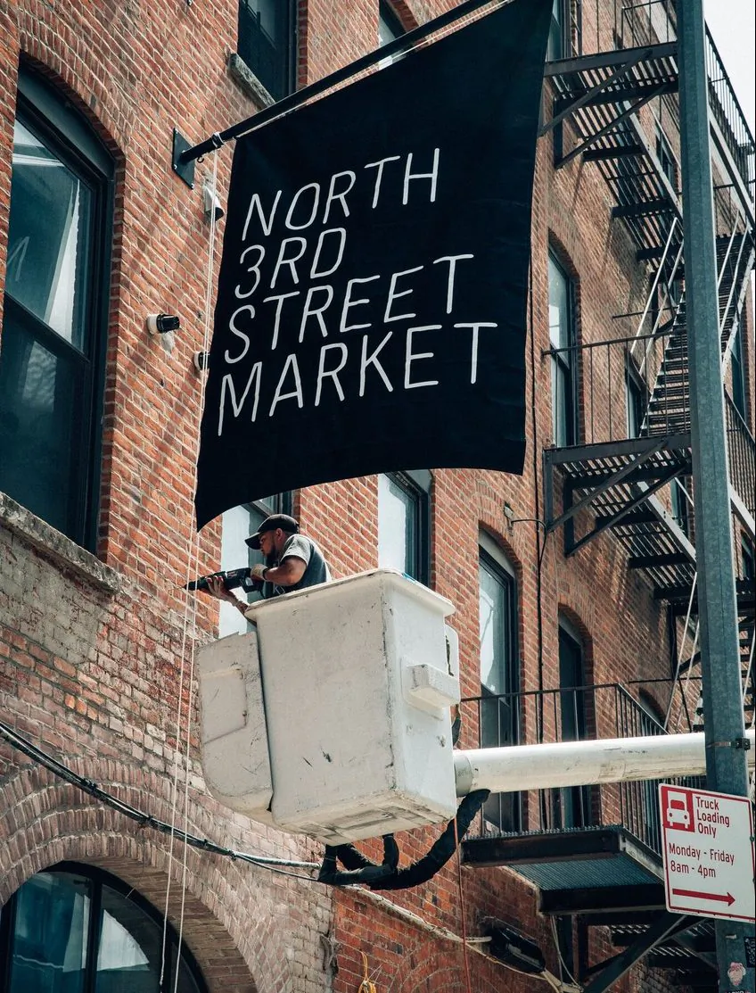 The newly opened North 3rd Street Market, in Williamsburg. (Sammy Glucksman)