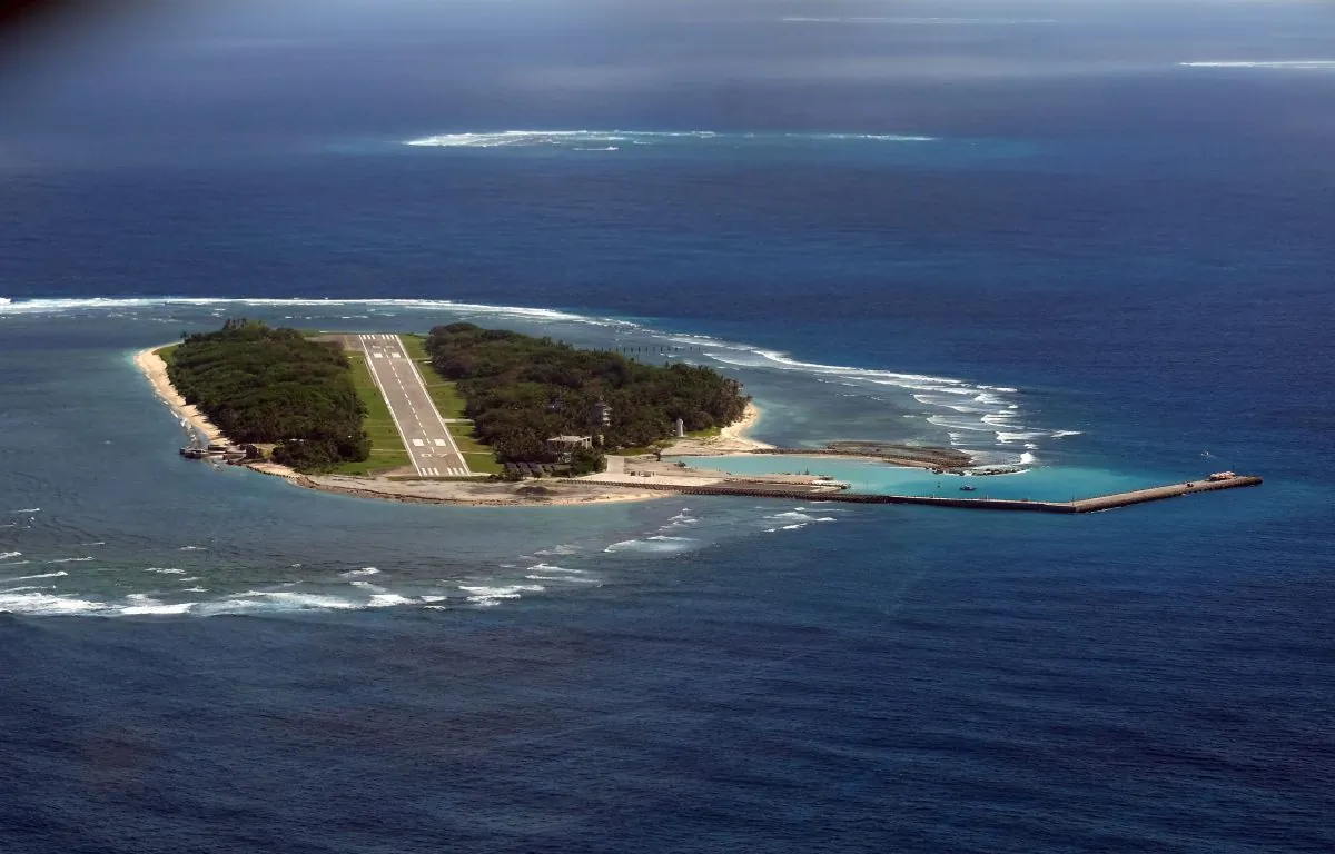 A view of Taiwan-controlled Taiping island in the South China Sea on November 29, 2016. (Sam Yeh/AFP/Getty Images)