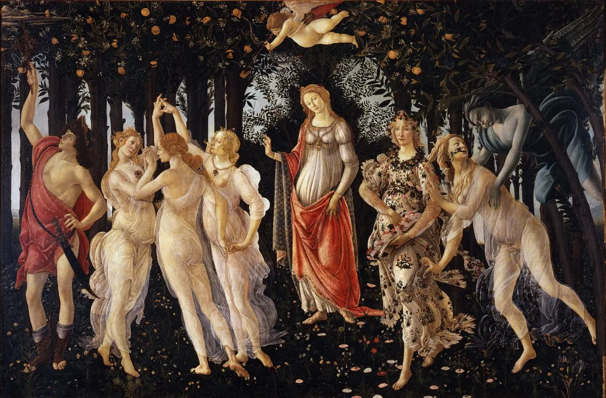 Can an old painting still mean something to us? “La Primavera,” 1481–1482, by Sandro Botticelli. Tempera on panel, Uffizi Gallery. (Public Domain)