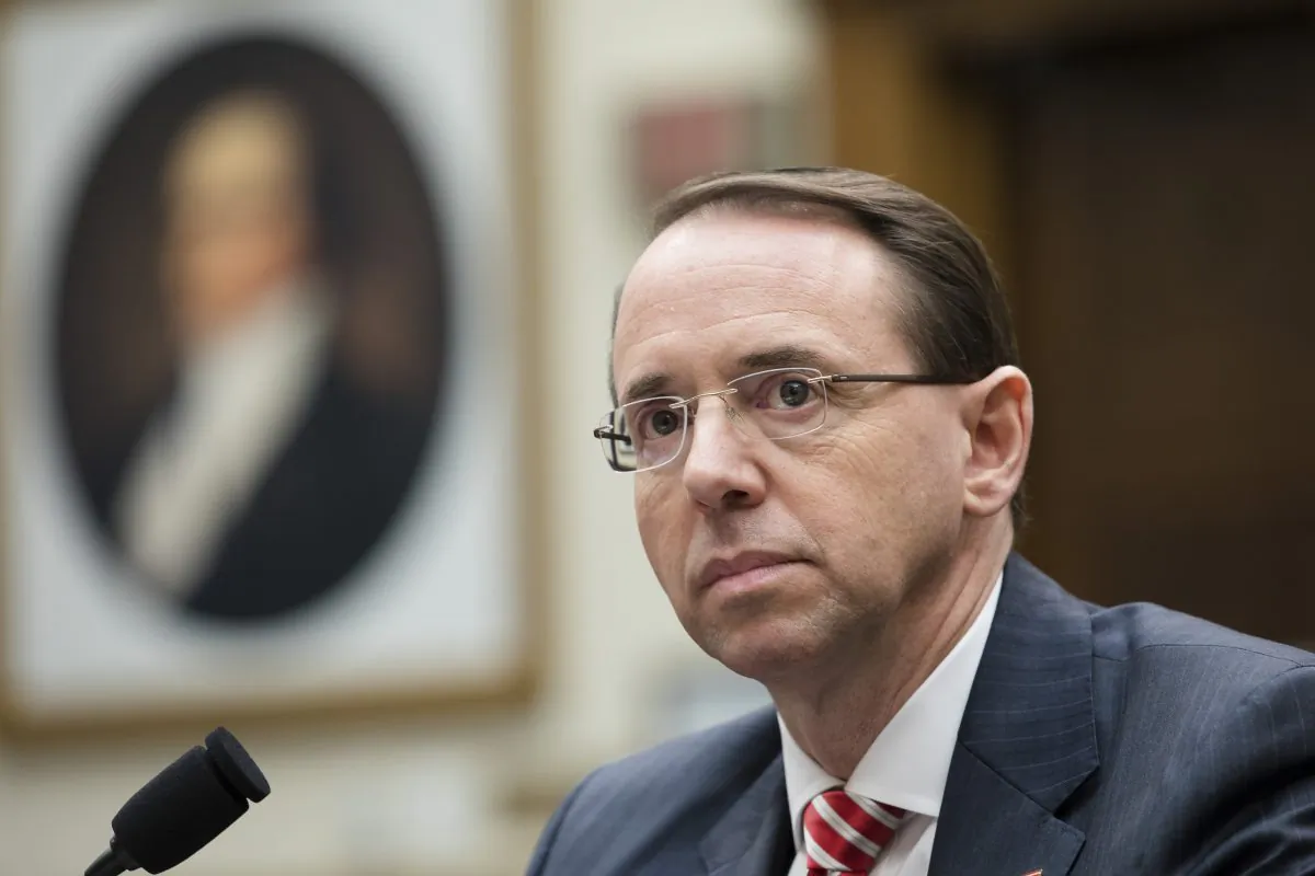 Then-Deputy Attorney General Rod Rosenstein testifies before the House Judiciary Committee in Washington, D.C., on Dec. 13, 2017. (Samira Bouaou/The Epoch Times)