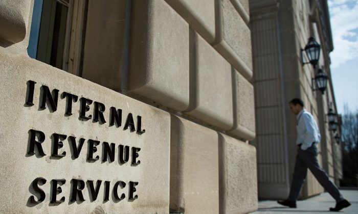The Internal Revenue Service (IRS) building is seen in Washington on Feb. 19, 2014. (Jim Watson/AFP/Getty Images)