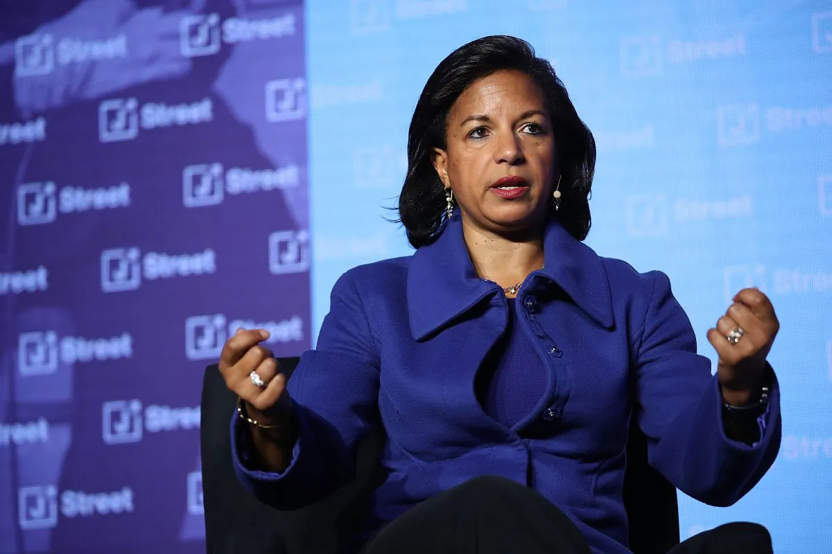 Former National Security Adviser Susan Rice at the J Street 2018 National Conference in Washington on April 16, 2018. (Win McNamee/Getty Images)