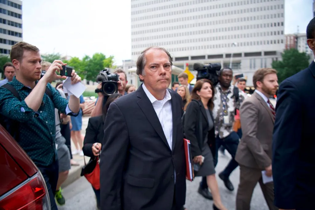 James A. Wolfe, a former Senate Intelligence Committee aide, exits the Edward A. Garmatz United States Courthouse in Baltimore, Maryland, on June 8, 2018. (Mark Makela/Getty Images)