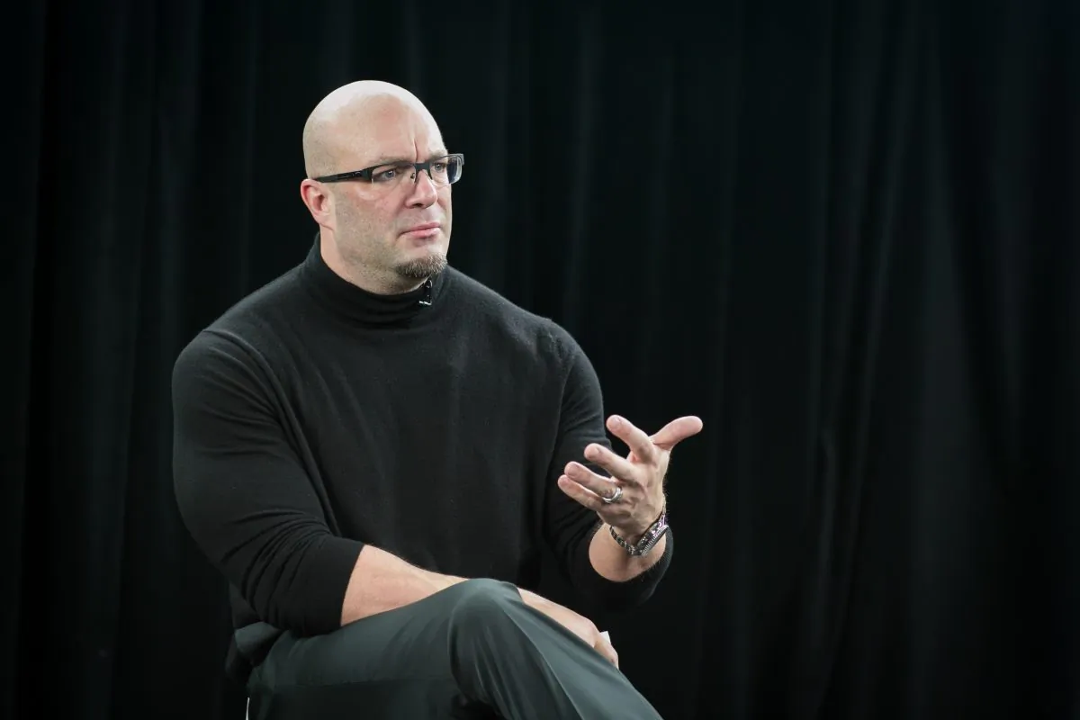 James Scott, cybersecurity and information warfare expert, in New York on April 4, 2018. (Benjamin Chasteen/The Epoch Times)