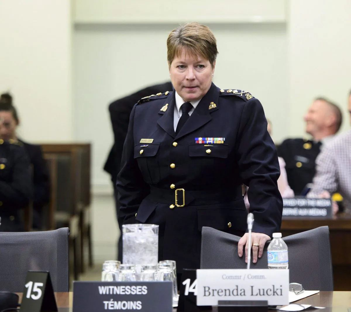 RCMP Commissioner Brenda Lucki appears at a House of Commons committee in Ottawa on May 7, 2018. (The Canadian Press/Sean Kilpatrick)