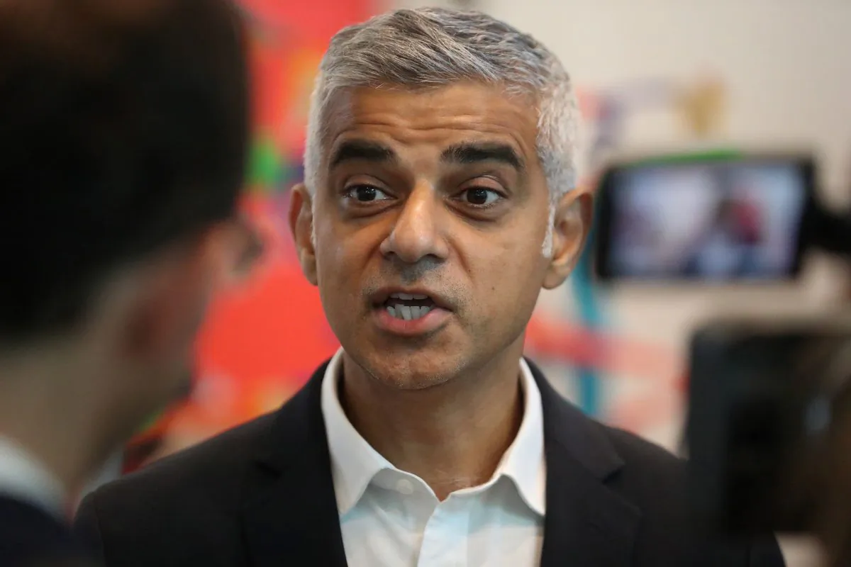 London Mayor Sadiq Khan, speaks during an inerview with AFP at the Francis Crick Institute in London, on June 11, 2018. (Daniel Leal-Olivas/AFP/Getty Images)