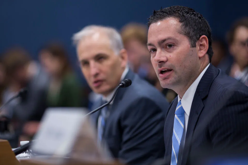 George Mason University Antonin Scalia Law School Visting Fellow Andy Keiser speaks during a House Small Business Committee hearing on President Donald Trump's ban of Chinese Telecom Maker ZTE on Capitol Hill in Washington, DC., on June 27, 2018. (Zach Gibson/Getty Images)