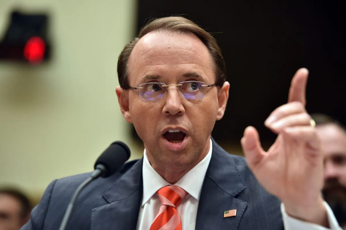 Deputy Attorney General Rod Rosenstein testifies before a House Judiciary Committee hearing on June 28 2018. (Nicholas Kamm/AFP)