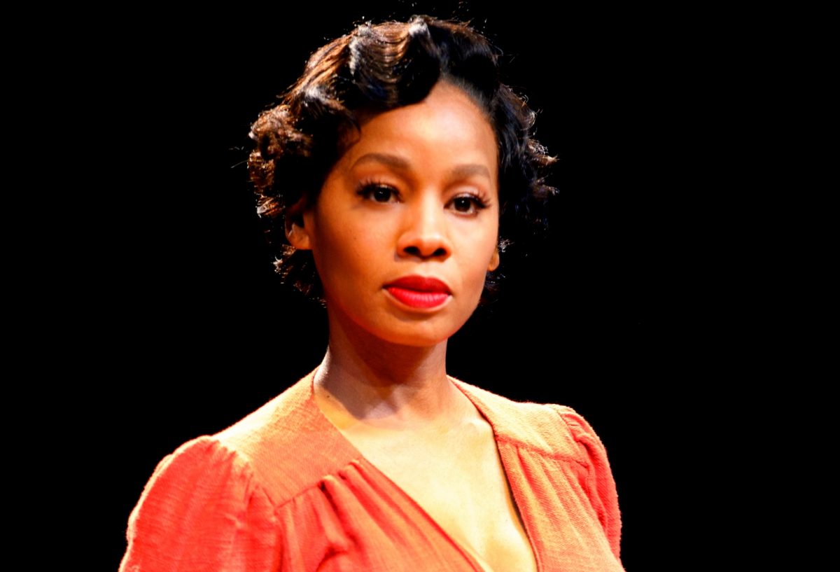 Anika Noni Rose makes a makes a stunning Carmen Jones, in the musical based on Georges Bizet’s opera “Carmen.” (Joan Marcus)