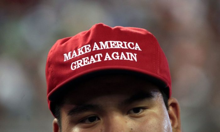 Man wearing a Make America Great Again, or "MAGA" cap. (Gage Skidmore/Wikipedia Commons/CC BY-SA 2.0)