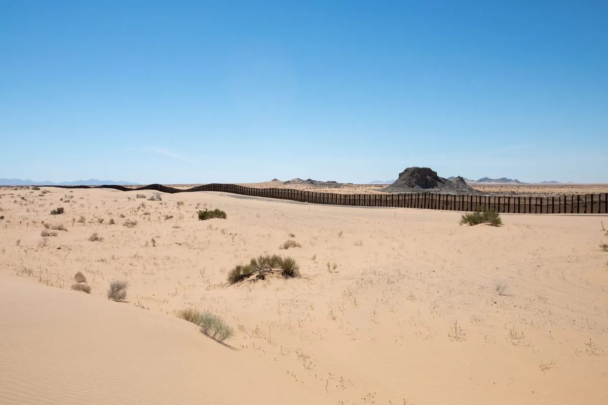 The U.S.-Mexico in the Tucson Sector near Yuma, Ariz., on May 25, 2018. (Samira Bouaou/The Epoch Times)