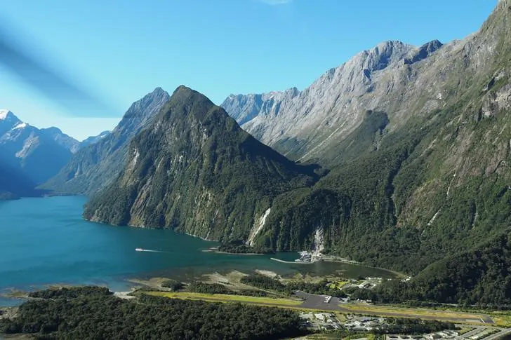 Milford Sound airport in New Zealand. (REUTERS/Henning Gloystein)
