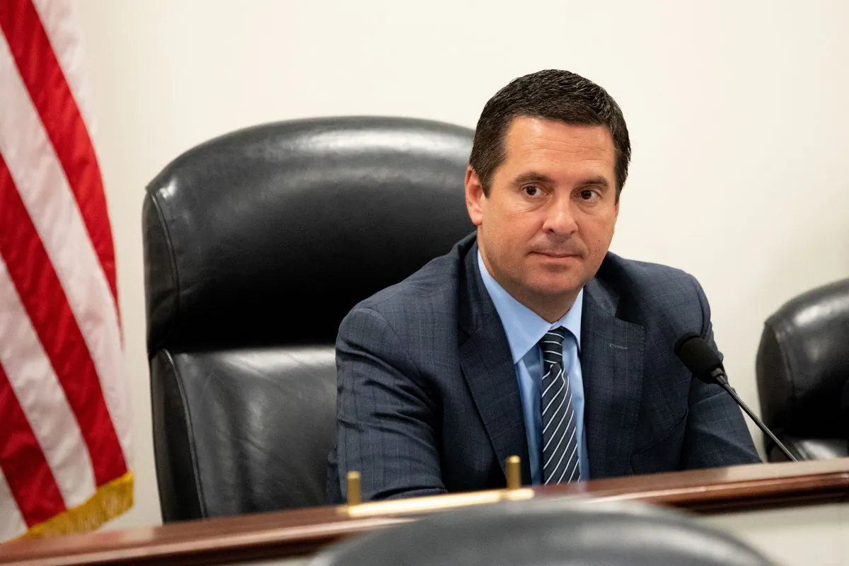 Rep. Devin Nunes chairs a Permanent Select Committee on Intelligence hearing on May 17, 2018. (Samira Bouaou/The Epoch Times)