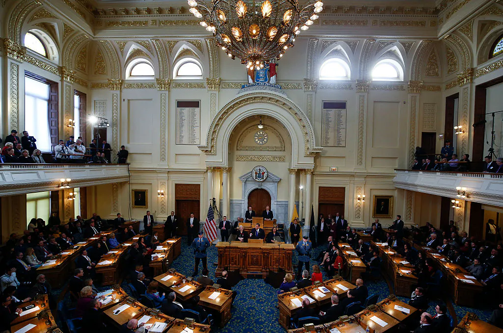 The New Jersey Legislature on February 24, 2015 at the Statehouse in Trenton, New Jersey. (Jeff Zelevansky/Getty Images)