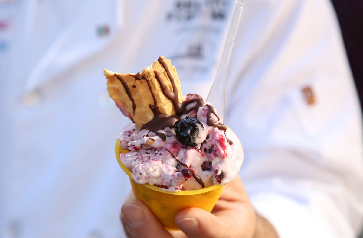 Guests can enjoy a creamy creation from each gelato chef at the festival. (Courtesy of Gelato Festival)