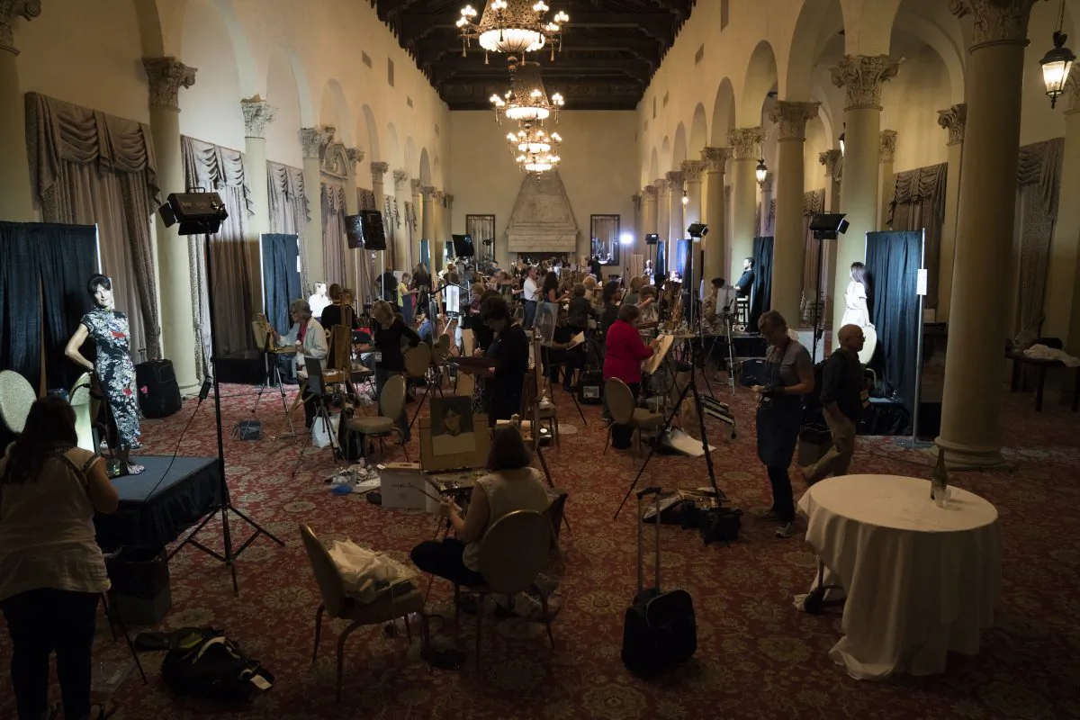 The studio of the Figurative Art Convention & Expo (FACE) at the Biltmore Hotel in Miami, Florida in November 2017. (Fine Art Connoisseur)